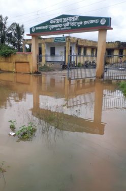 एक ही रात की बारिश से गुड़ाबांदा की ‘लाइफ लाइन’ जलमग्न