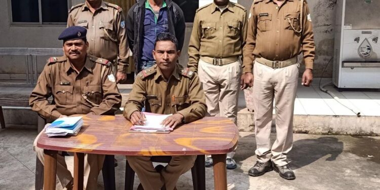 जगन्नाथपुर : रेलवे का काम कर रही कम्पनी से रंगदारी मांगने का आरोपी गिरफ्तार, जेल भेजा गया