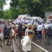 jamshedpur- 26 दिनों तक काम देने की मांग को लेकर मुखी समाज का जुस्को कार्यालय पर जोरदार प्रदर्शन