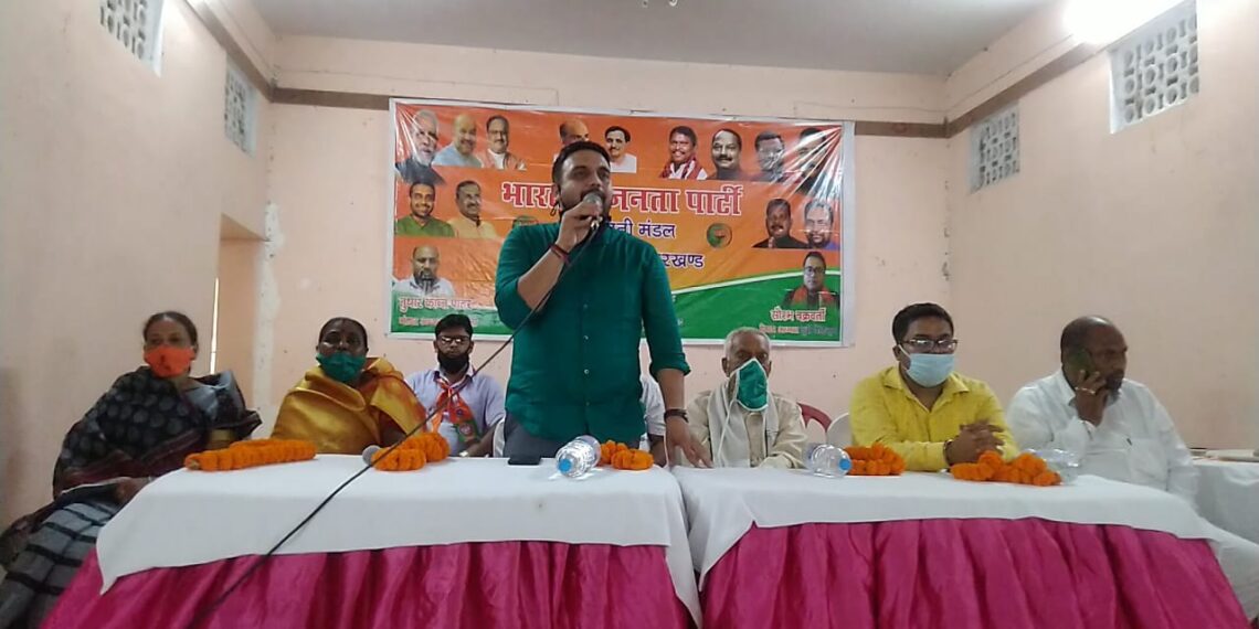 jamshedpur-rural-मुसाबनी अग्रसेन भवन में किसान चौपाल आयोजित, भाजपा प्रदेश प्रवक्ता कुणाल षाड़ंगी ने कहा- कृषि सुधार बिल से चलेगी किसानों की मर्जी, अपने अनाज को देश के किसी कोने में बेच सकेंगे