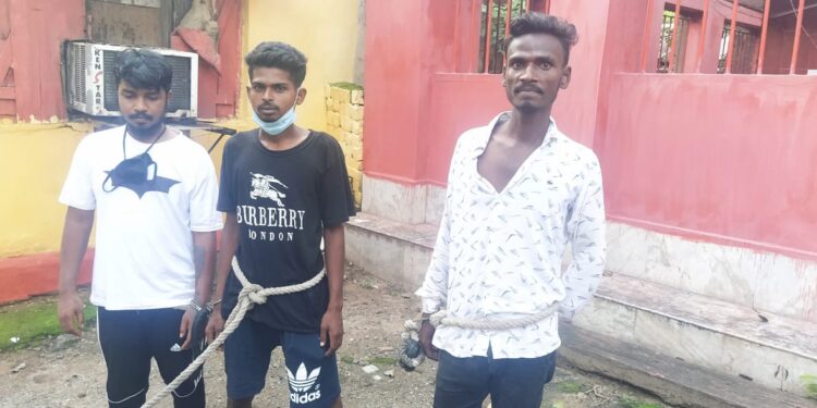 jamshedpur-police-action-भालुबासा से दो लोगों को ब्राउन शुगर के साथ किया गिरफ्तार, ब्राउन शुगर जब्त
