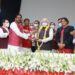 jamshedpur-visit-central-minister-पोटका में केंद्रीय मंत्री अर्जुन मुंडा ने पोटका में प्रतिभाओं को आगे लाने के लिए पीएम मोदी के संकल्प को दोहराया, साथ में रहे सांसद विद्युत वरण महतो