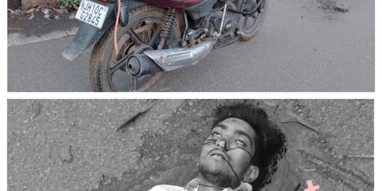 adityapur-accident-टाटा कांड्रा मार्ग पर फिर सड़क हादसा, बाइक सवार युवक की तड़के मौत