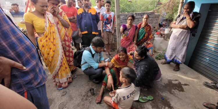 saraikela-accident-गम्हरिया के पास ट्रेलर ने युवक को रौंदा, घटनास्थल पर ही मौत