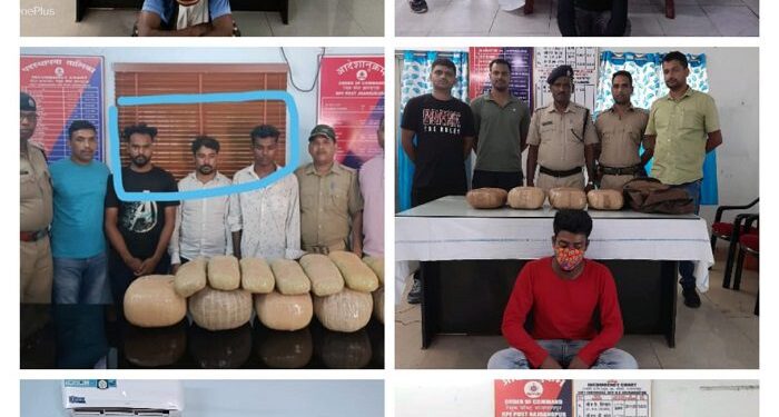 Chakradharpur-Railway-RPF-News : चक्रधरपुर रेल मंडल में ‘ऑपरेशन नारकोस’ के तहत आरपीएफ ने 30 दिनों में साढ़े 25 लाख का गांजा पकड़ा, 34 तस्कर भेजे गए जेल