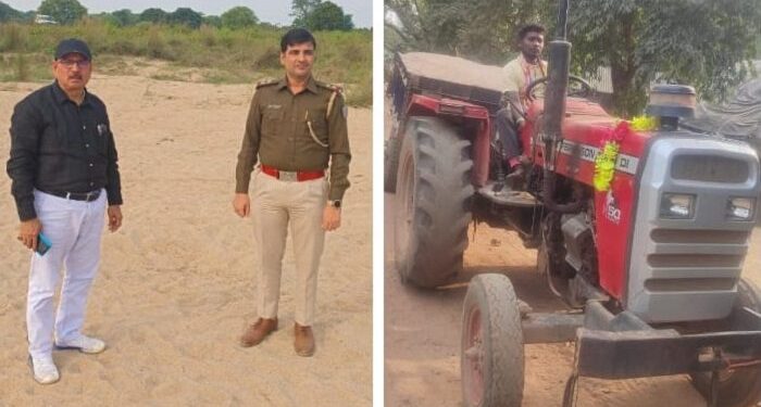 Jamshedpur-Rural-illegal-sand-mining : खनन विभाग और पुलिस ने संयुक्त रूप से नागुड़साई स्वर्णरेखा नदी घाट पर की छापामारी, बालू समेत दो ट्रैक्टर जब्त