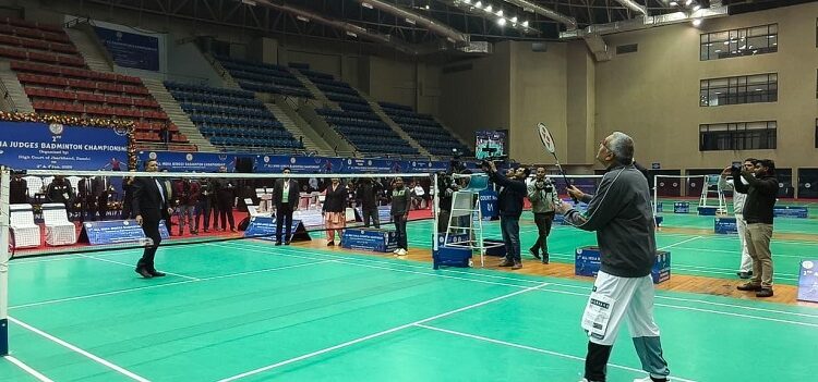 All India Judges Badminton Tournament inauguration : ऑल इंडिया जजेज बैडमिंटन टूर्नामेंट का हुआ विधिवत शुभारंभ, हाईकोर्ट के चीफ जस्टिस समेत 31 न्यायाधीश ने लिया हिस्सा