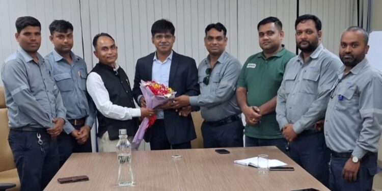 jcapcpl union welcomes md : जेसीएपीसीपीएल एमडी का यूनियन ने किया अभिनंदन, साथ मिलकर कंपनी को आगे ले जाने का संकल्प दोहराया