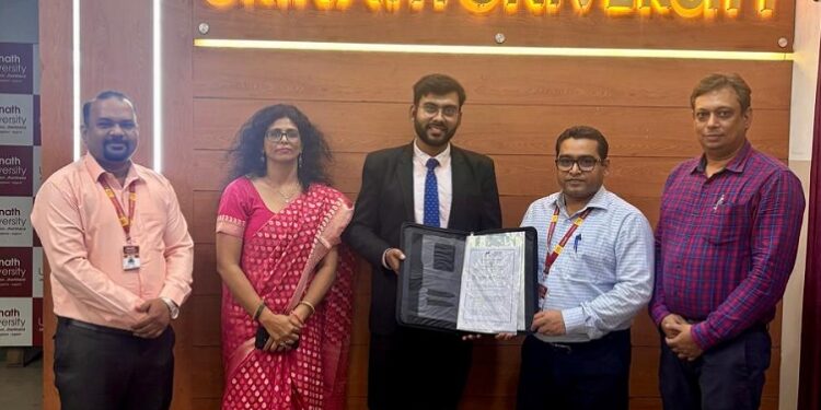 Srinath university new mou : श्रीनाथ विश्वविद्यालय और मार्कहब 24 के बीच हुआ एमओयू, मार्केटिंग क्लब के छात्रों को मिलेगा इंडस्ट्री आधारित प्रशिक्षण