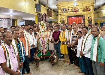 jamshedpur Brahmotsavam-57वें श्री वेंकटेश्वर स्वामी ब्रह्मोत्सवम् का सातवां दिवस श्रद्धा, भक्ति एवं वैदिक परंपरा के साथ संपन्न,गज वाहन पर विराजमान होकर भगवान श्री वेंकटेश्वर स्वामी ने भक्तों को दिए दिव्य दर्शन, टेल्को गणेश मंदिर तक निकली भव्य शोभायात्रा