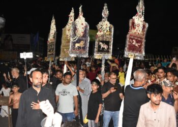 Jamshedpur muharram : साकची में निकला मातमी जुलूस, “या हुसैन” की सदाओं से गूंजा इलाका