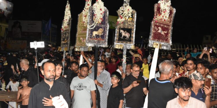 Jamshedpur muharram : साकची में निकला मातमी जुलूस, “या हुसैन” की सदाओं से गूंजा इलाका