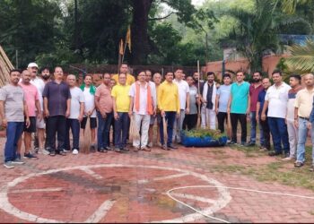 jamshedpur bjp- पीएम मोदी के नेतृत्व में केंद्र सरकार के 12 वर्ष पूर्ण होने पर कदमा में चला स्वच्छता अभियान, स्वच्छता का दिया संदेश