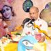 jamshedpur bhagwat katha- श्रीकृष्ण की बाल-लीलाओं का वर्णन सुनकर श्रद्धालु हुए भाव-विभोर,बिष्टुपुर सत्यनारायण मारवाड़ी मंदिर में भागवत कथा का पांचवा दिन