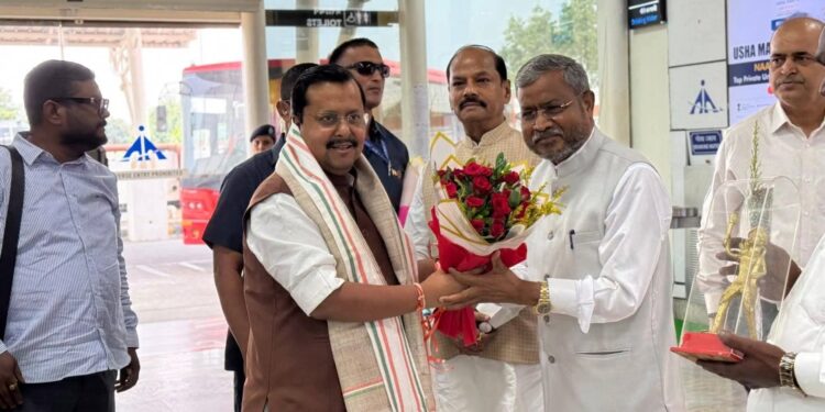BJP national president in ranchi- भाजपा के राष्ट्रीय अध्यक्ष नितिन नवीन दो दिवसीय दौरे पर रांची पहुंचे, हुआ भव्य स्वागत BJP national president in ranchi- भाजपा के राष्ट्रीय अध्यक्ष नितिन नवीन दो दिवसीय दौरे पर रांची पहुंचे, हुआ भव्य स्वागत