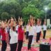 Jamshedpur yoga camp-योग संबंधी प्रश्नोत्तरी में प्रतिभागियों ने दिखाई भागीदारी, कदमा शास्त्रीनगर के जॉगर्स पार्क में लगा योग शिविर
