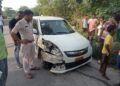 Jamshedpur rural accident: बोड़ाम में तेज रफ्तार कार का फटा टायर, अनियंत्रित होकर सामने से आ रहे बोलेरो से टकरायी, नशे में धुत थे कार सवार, सभी हिरासत में Jamshedpur rural accident: बोड़ाम में तेज रफ्तार कार का फटा टायर, अनियंत्रित होकर सामने से आ रहे बोलेरो से टकरायी, नशे में धुत थे कार सवार, सभी हिरासत में