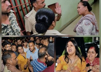 Jamshedpur dd bar case : हिमांशु सिंह हत्याकांड के बाद बिष्टुपुर में देर रात तक बवाल, पुलिस वाहनों में तोड़फोड़, सड़क जाम और आगजनी, देखिए – video