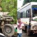 West singhbhum accident : किरीबुरू-छोटानागरा मुख्य मार्ग पर यात्री बस और पिकअप वैन में टक्कर, दोनों वाहन क्षतिग्रस्त