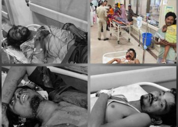 Jamshedpur accident – उलीडीह में भीषण सड़क दुर्घटना में टेंपो चालक सहित 10 घायल, चार की स्थिति गंभीर
