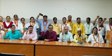 Jamshedpur mgm health employees election : एमजीएम स्वास्थ्य कर्मचारी संघ का चुनाव संपन्न, अध्यक्ष बने भागीरथ सोरेन