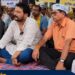 Jamshedpur AAP dharna : आम आदमी पार्टी ने दिया धरना, केंद्रीय मंत्री के इस्तीफा के बाद मनायी गयी खुशियां