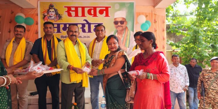 jamshedpur sawan mahotsav-गोविंदपुर के सावन महोत्सव में हजारों महिलाओं ने लिया भाग,विधायक मंगल कालिंदी की पहल पर घरेलू महिलाओं के सम्मान व उत्साहवर्धन के लिए हुआ आयोजन
