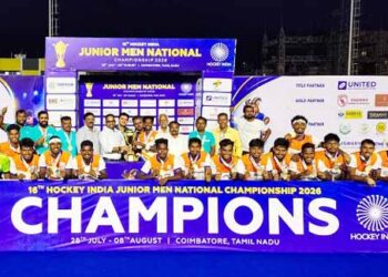 Odisha Naval Tata Hockey Centre- ओडिशा नवल टाटा हॉकी हाई परफॉर्मेंस सेंटर के कैडेट्स ने ओडिशा को जूनियर मेंस नेशनल चैंपियनशिप का खिताब दिलाने में निभाई अहम भूमिका