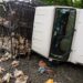jamshedpur rural accident- पोटका में तेज रफ्तार मुर्गो से भरा पिकअप वैन पलटा, चालक गंभीर रूप से घायल