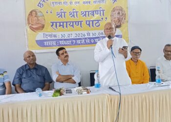 jamshedpur shravani ramayan path-नई पीढ़ी पर शक नहीं, भरोसा कीजिए : सरयू राय, टेक्नोलॉजी को मालिक बनाया तो तबाही, सेवक बनाया तो कल्याण,छत्तीसगढ़ी सांस्कृतिक समिति की ओर से आयोजित श्रीश्री श्रावणी रामायण पाठ के समापन समारोह को किया संबोधित