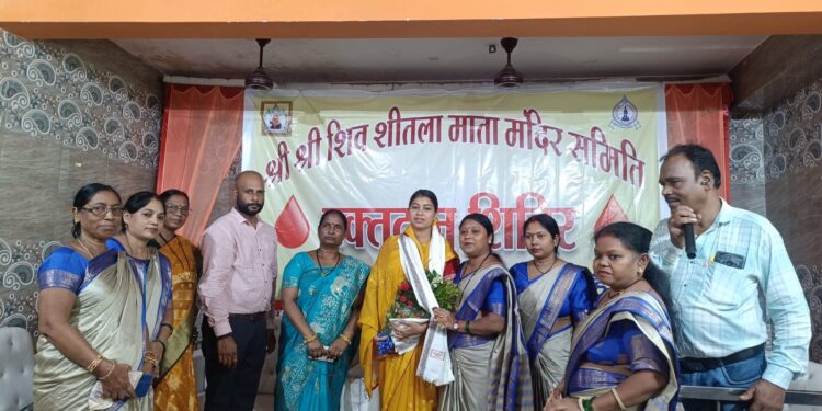 Jamshedpur blood camp – बागुनहातु में रक्तदान शिविर में शामिल हुई विधायक पूर्णिमा साहू, 110 यूनिट रक्त संग्रहित