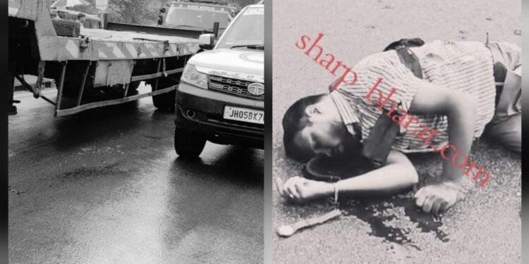 Jamshedpur accident : गोलमुरी में ट्रेलर ने अज्ञात व्यक्ति को रौंदा, मौके पर मौत Jamshedpur accident : गोलमुरी में ट्रेलर ने अज्ञात व्यक्ति को रौंदा, मौके पर मौत