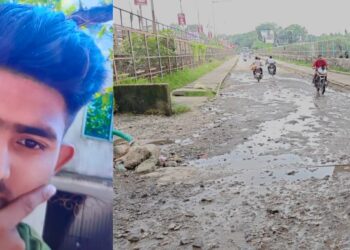 jamshedpur road accident-मानगो छोटा पुल में गड्ढे के कारण बाइक सवार की मौत, अज्ञात कार चालक फरार, पुलिस मामले की जांच में जुटी,देखिए video