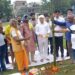 adityapur ganesh puja pandal bhumi pujan-आदित्यपुर में पुरेंद्र ने किया न्यू डिस्को क्लब गणेश पूजा पंडाल का भूमि पूजन,इस वर्ष केदारनाथ धाम के प्रारूप में बनेगा भव्य पंडाल