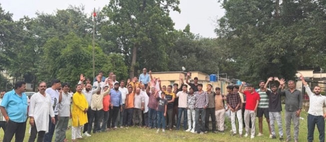 Jamshedpur bhumi pujan : टेल्को क्रॉस रोड में दुर्गा पूजा पंडाल का हुआ भूमि पूजन, मंदिरनुमा पंडाल रहेगा आकर्षण का केंद्र