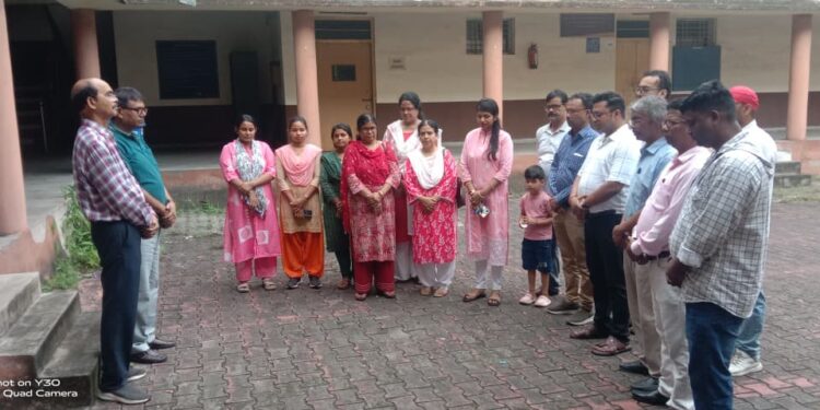 jamshedpur abm college condolence-एबीएम कॉलेज में शिक्षा मंत्री सुदिव्य कुमार सोनू के आकस्मिक निधन पर शोक सभा, दी गयी श्रद्धांजलि