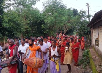 jamshedpur rural- जय कन्हैया लाल की जयकारों से गूंजा मधुआबेड़ा गांव,भक्तों ने मनाया नंद उत्सव