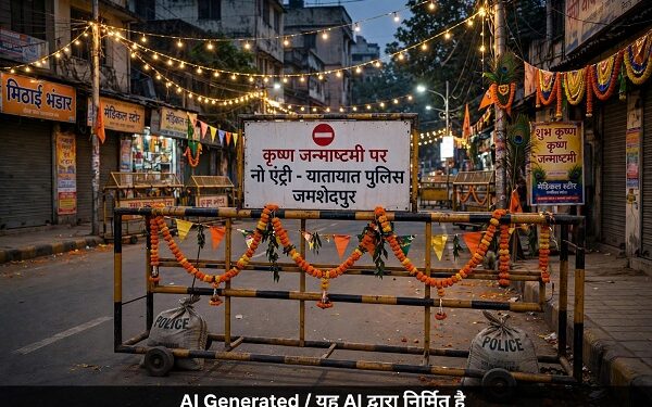 Jamshedpur no entry : जन्माष्टमी पर 4 सितंबर को जमशेदपुर में नो इंट्री, इस समय भारी वाहनों का परिचालन ठप Jamshedpur no entry : जन्माष्टमी पर 4 सितंबर को जमशेदपुर में नो इंट्री, इस समय भारी वाहनों का परिचालन ठप